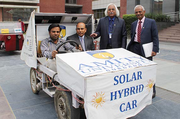 Amity University Solar hybrid car