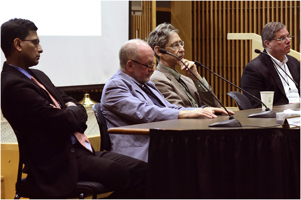 panelists Rajagopalan, Kagan, Elkon, and Budinger