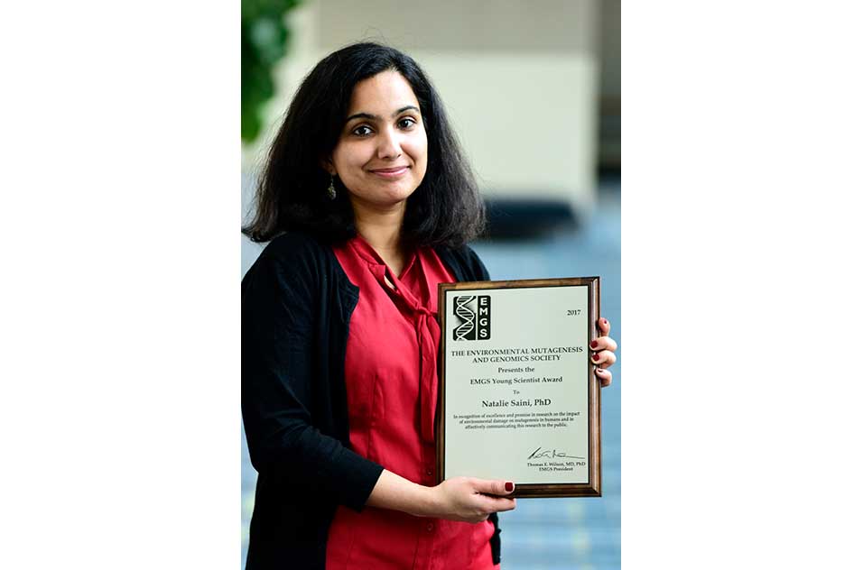 2017 Young Scientist Award winner, Saini