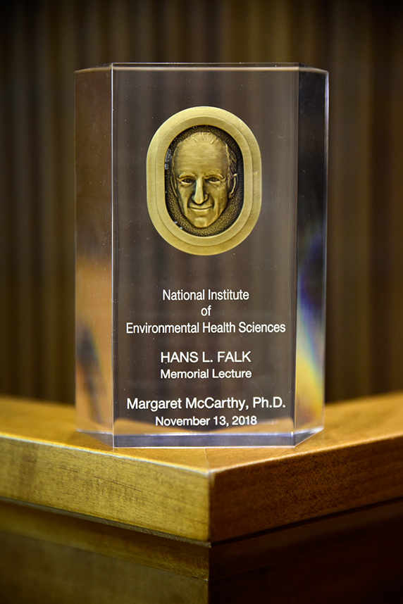 Hans L. Falk Memorial Lecture Series plaque