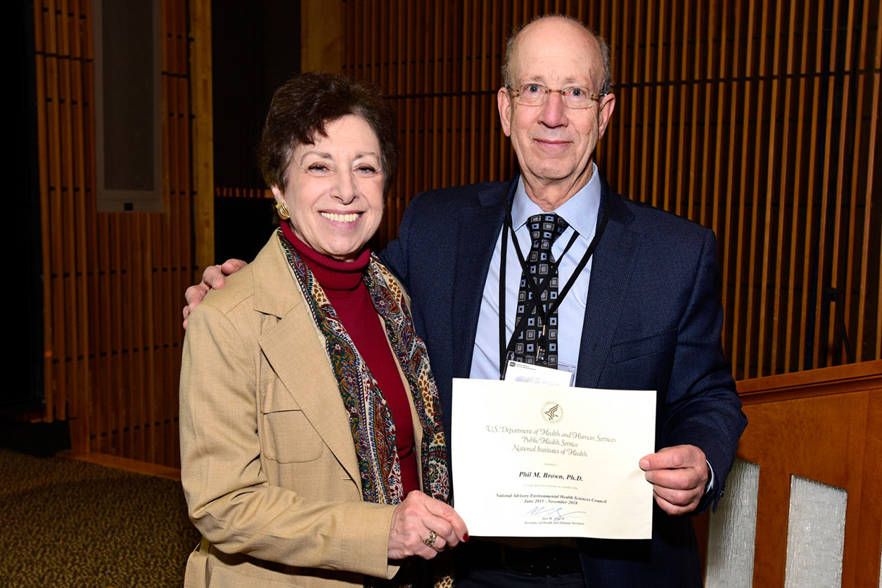 Phil Brown, Ph.D. and Director Linda Birnbaum, Ph.D.