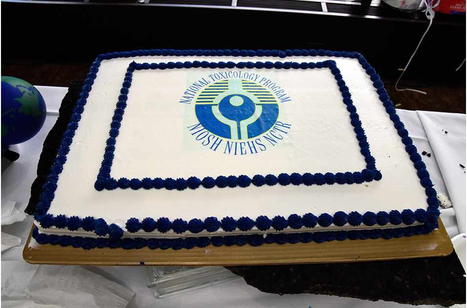 NTP logo cake