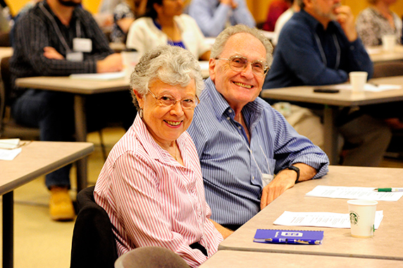 Barbara Shane and Errol Zeiger at the 2016 GEMS meeting