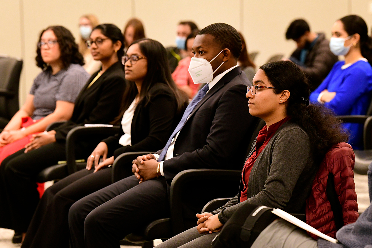 Participants and attendees listened closely to Scholars’ presentations