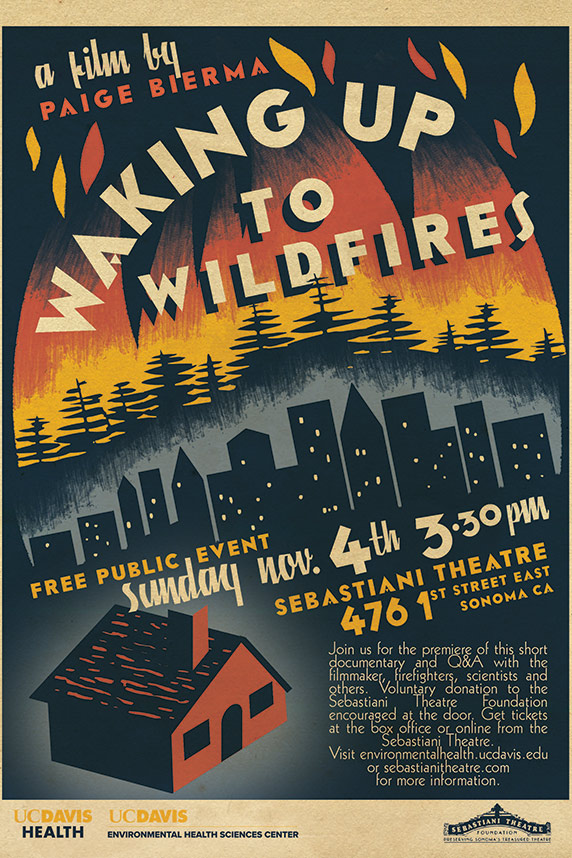 “Waking Up to Wildfires” poster