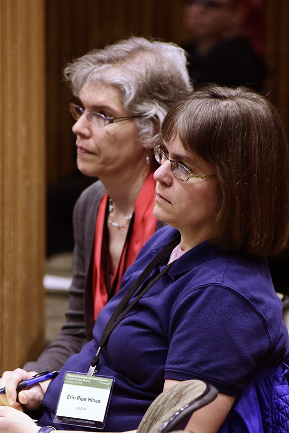 Howdeshell, left, and Erin Hines