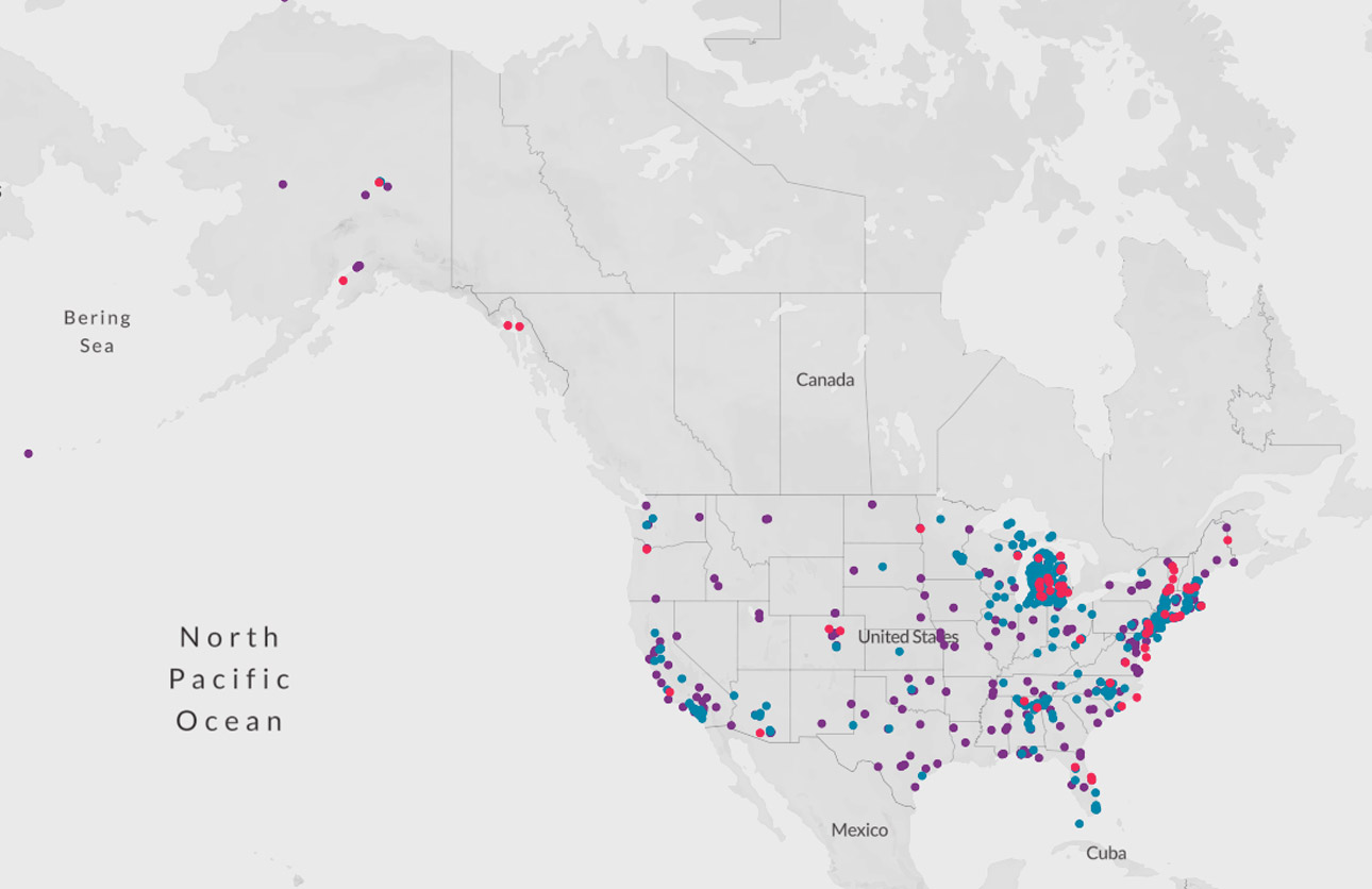 Interactive map of PFAS contamination in the U.S.
