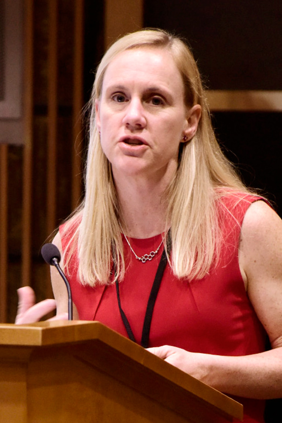 Heather Patisaul, Ph.D. at podium