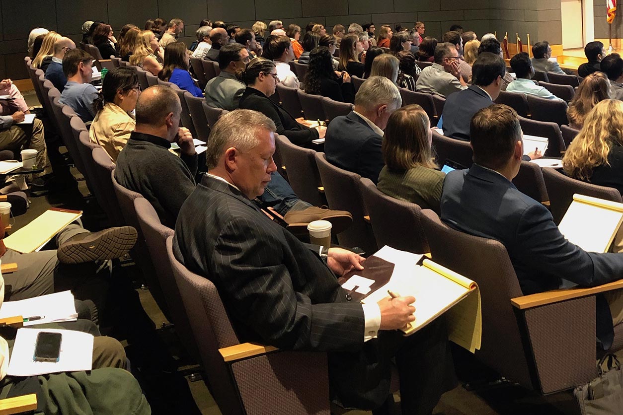 audience at PFAS summit, October 2019