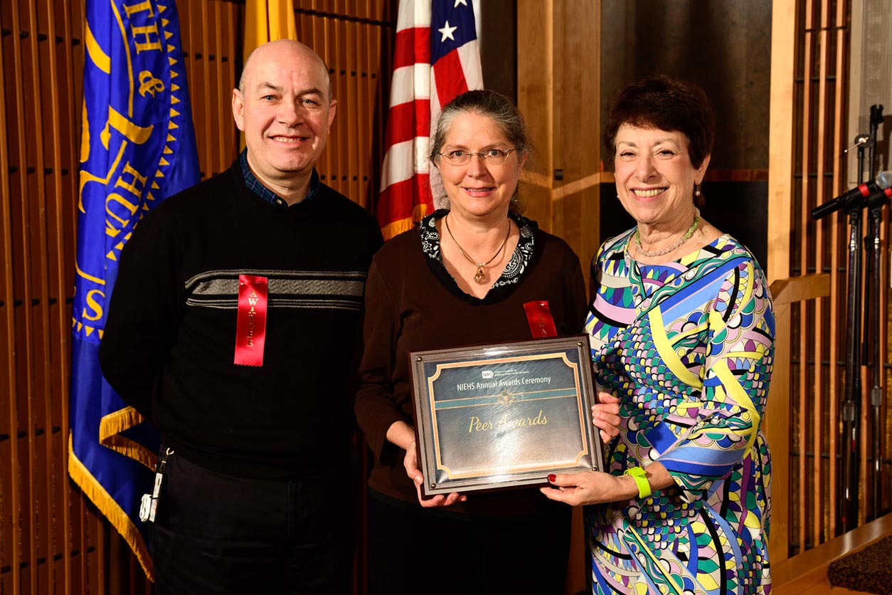 Helen Cunny receiving award