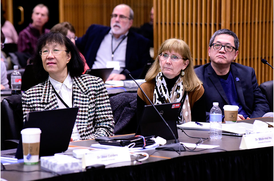 council members Shuk-Mei Ho, Ph.D., Susan Schantz, Ph.D., and Andy Shih, Ph.D.