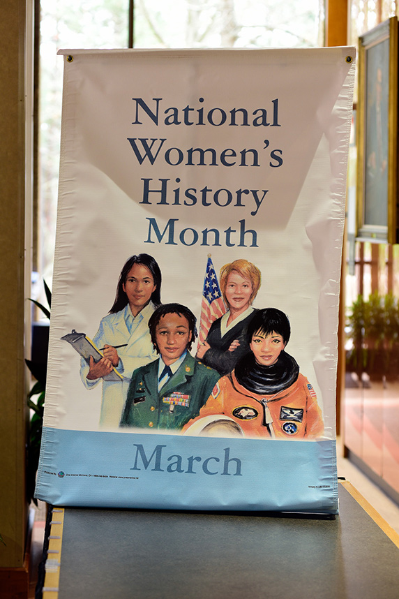 National Women’s History Month-March sign
