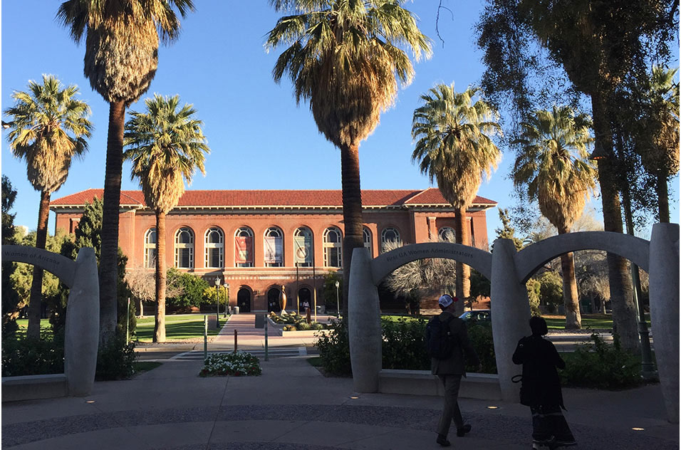 people walking at University of Arizona