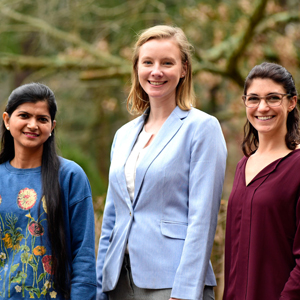 Chitrangda Srivastava, Ph.D., Katelyn Lavrich, Ph.D., and Bevin Blake