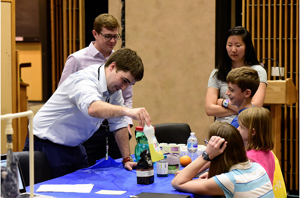 Atlee Watson, Ph.D. and Troy Hubbard, Ph.D. teach children