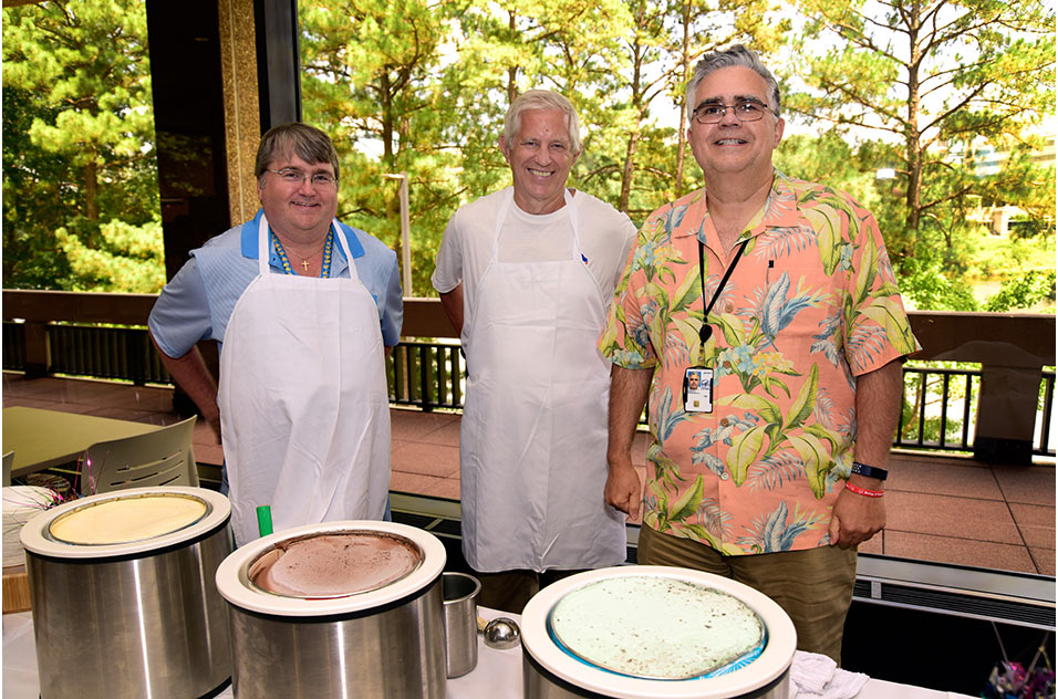 Bob Petrovich, Ph.D., Tom Kunkel, Ph.D., and Franco DeMayo, Ph.D.