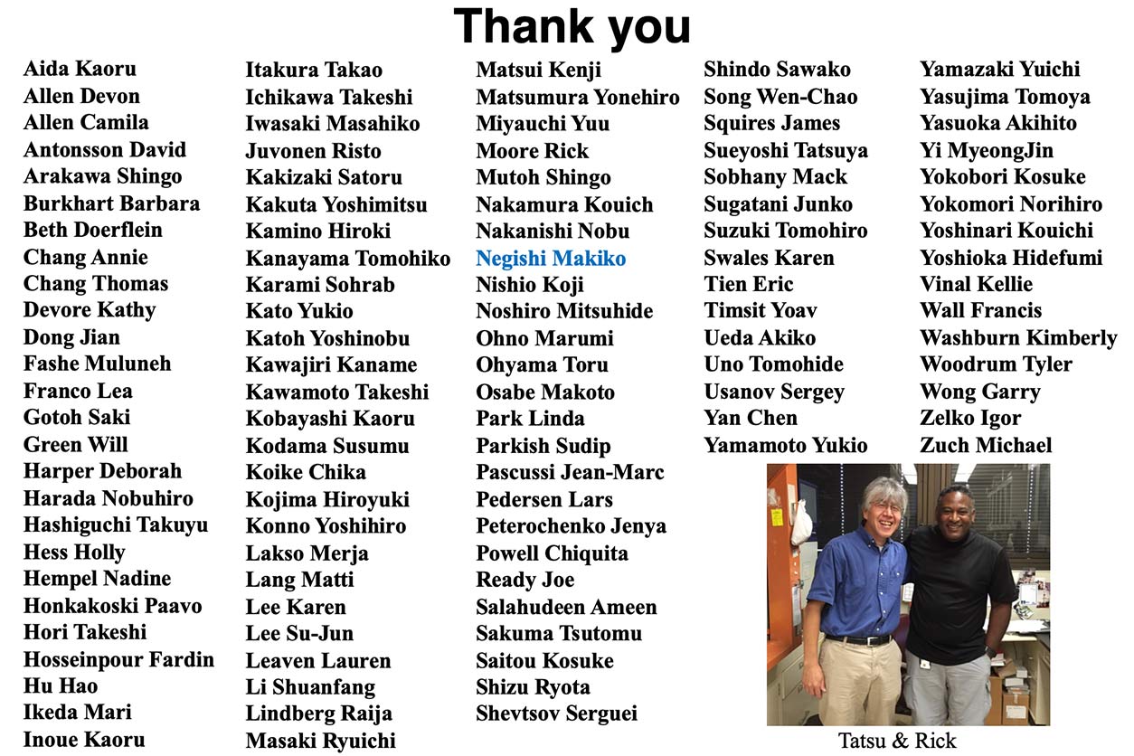 list of Masahiko Negishi's trainees