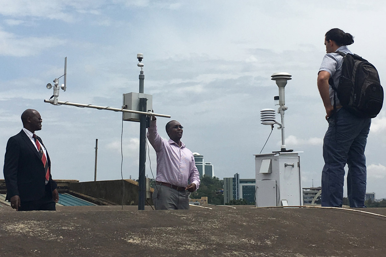 air monitoring equipment, Makerere School of Public Health