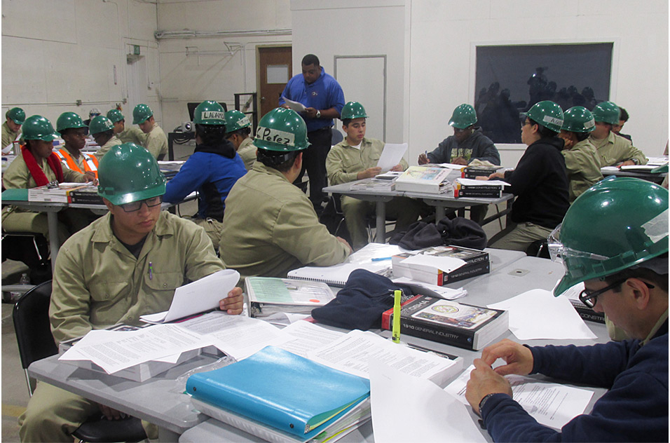 students in the Cypress Mandela Training Center