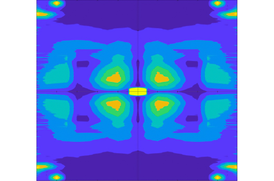 Heat map of a sample containing phenanthrene metabolites