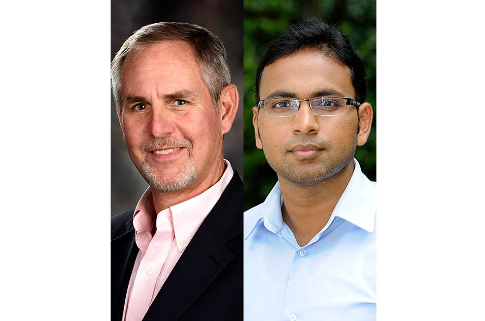 Brian Berridge, D.V.M., Ph.D., left, and Sreenivasa Ramaiahgari, Ph.D.