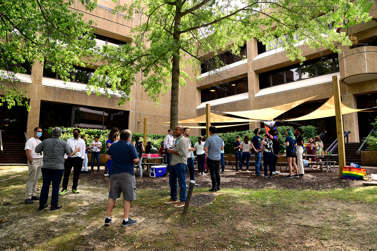 Attendees enjoyed conversation and refreshments