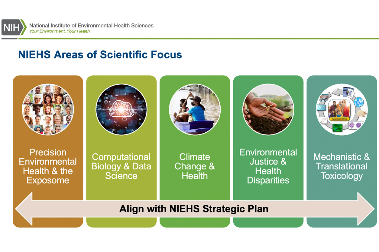 NIEHS areas of scientific focus