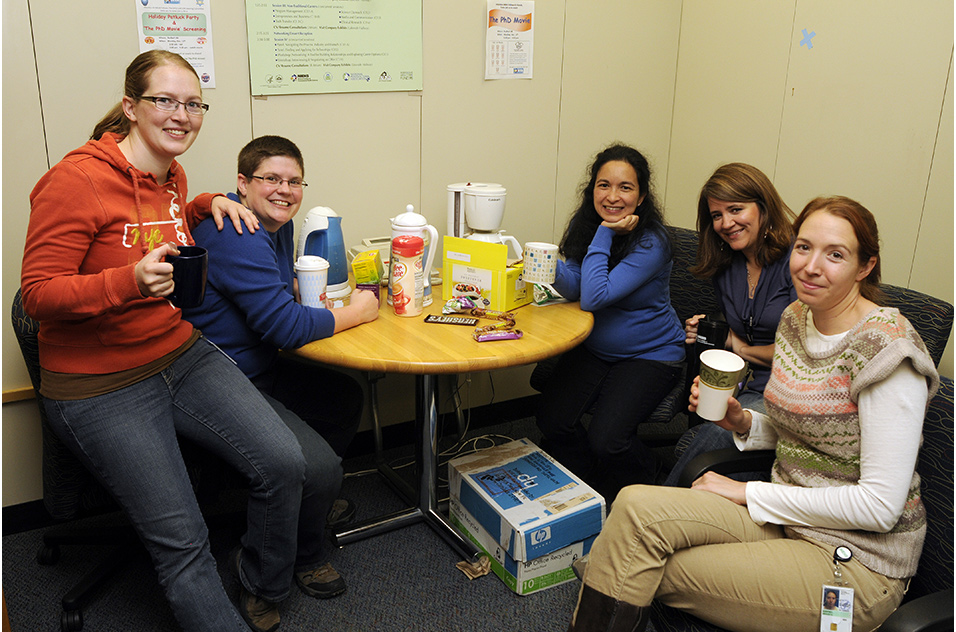 A photo of Collins’s own postdoc days, November 2011