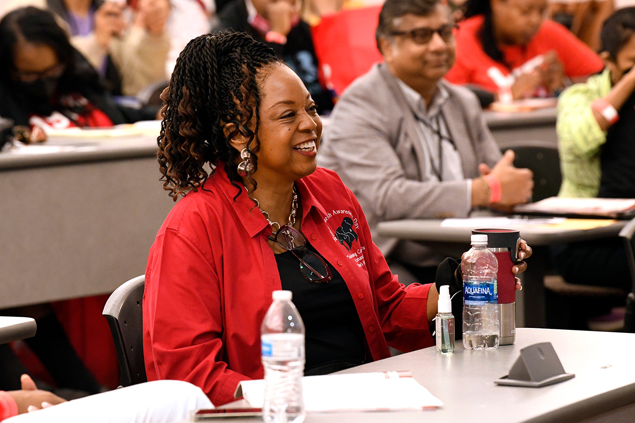 Dr. Packenham at the conference