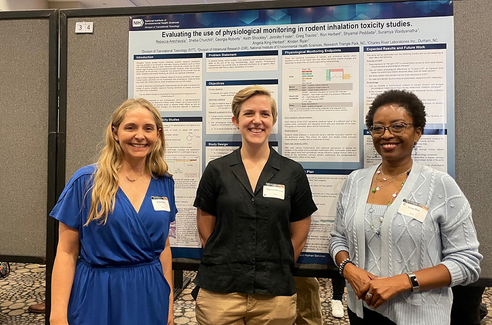 Kristen Ryan, Ph.D., left, Rebecca Arechavala, Ph.D., and Ericka Reid, Ph.D.