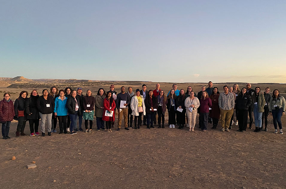On the last day of the meeting, participants visited the Pueblo of Laguna. (Photo courtesy of SRP)
