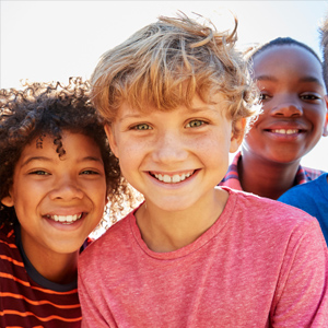 A group of smiling children