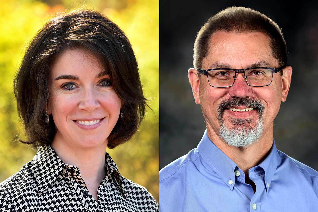 Alison Motsinger-Reif, Ph.D., Motsinger-Reif, left, and Paul Wade, Ph.D., right