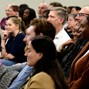 Attendees and honorees brimmed with enthusiasm as they filled Rodbell Auditorium to capacity. (Photo courtesy of Steve McCaw / NIEHS)