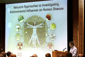 Schwartz described the way systems biology dovetails with the mission of NIEHS and issued participants several challenges that speakers referred to many times during the day's presentations.