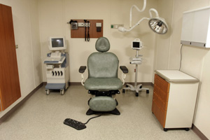 Photo of patient room at the CRU