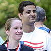 First Place Female Runner Andrea Moon (left) and Raj Gosavi (right)