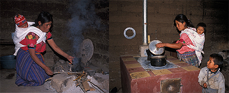 People in Guatemala using stoves