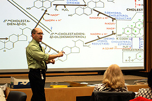Michael Humble, Ph.D., giving an overview of the curriculum