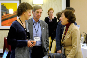 shown left to right, Gina Solomon, M.D. and Linda Birnbaum, Ph.D.