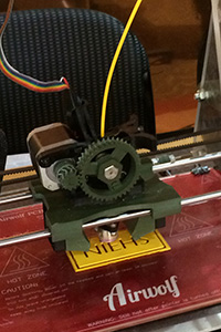 3d printer making a NIEHS plaque